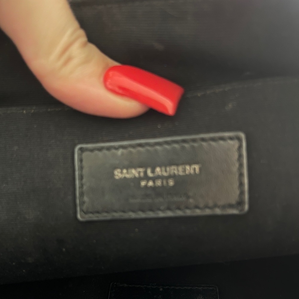 YSL black croc clutch black hardware - Picture 5 of 5